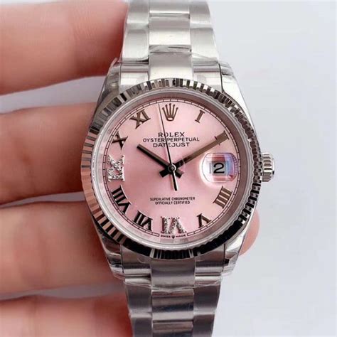 womens pink rolex|Rolex 34 datejust pink face.